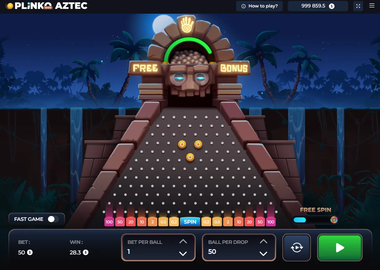 Plinko Aztec 1000 demo